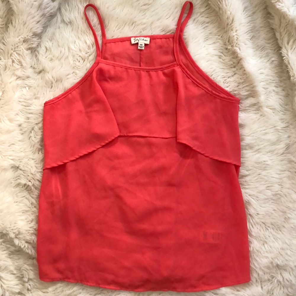 Lily White Coral Tank Top